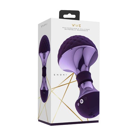 Vive Enoki Bendable Massager Purple - SexToy.com