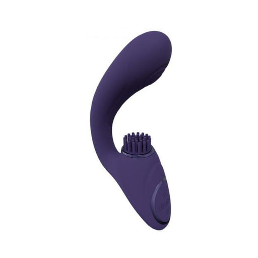 Vive Gen Rechargeable Triple Motor G-spot Vibrator With Pulse Wave And Vibrating Bristles Purple - SexToy.com