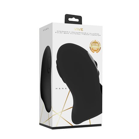 Vive Hana Pulse Wave Finger Vibe Black - SexToy.com