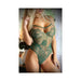 Vixen Green With Envy Strappy Stretch Lace Teddy Os Evergreen | SexToy.com