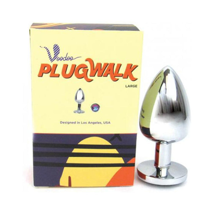 Voodoo Plug Walk Large Stainless Steel - Silver - SexToy.com