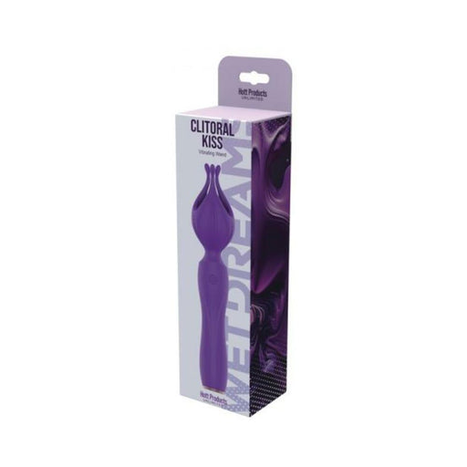 Wet Dreams Clitoral Kiss Flower Petal Silicone Vibrator Purple - SexToy.com