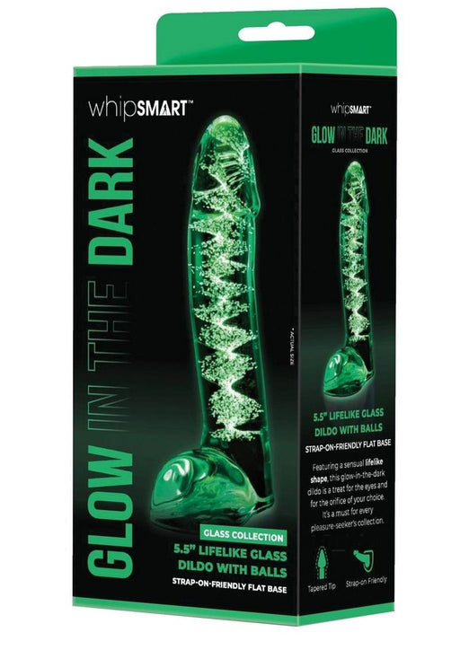 Whipsmart Lifelike Glass Dildo Balls 5.5 - SexToy.com