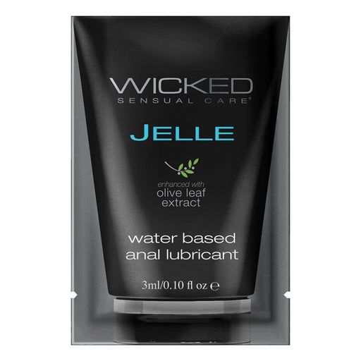 Wicked Sensual Care Jelle Water Based Anal Lubricant - .1 oz Fragrance Free - SexToy.com