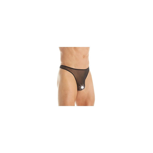 Wonder Thong Mesh 3/4X Black - SexToy.com