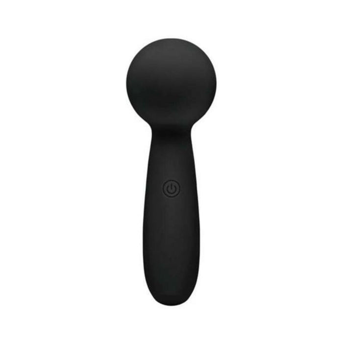 Xgen Bodywand Lolli Mini Wand Vibrator - Black - SexToy.com