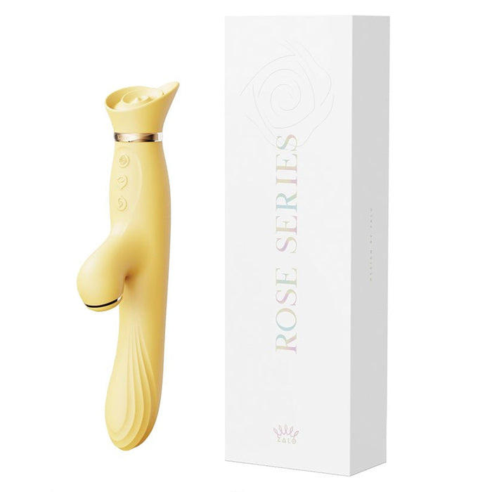 Zalo Rose Rabbit-Lemon Yellow - SexToy.com