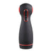 Zero Tolerance Tight Squeeze Rechargeable Vibrating Squeezing Talking Stroker Tpe Black/red - SexToy.com